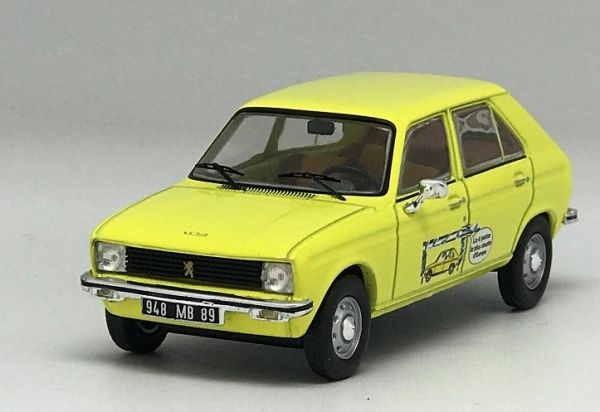 ODE128 - PEUGEOT 104 1972 Gelb - 3M58 der kürzeste Viertürer - Limitiert auf 504 Ex. - 1