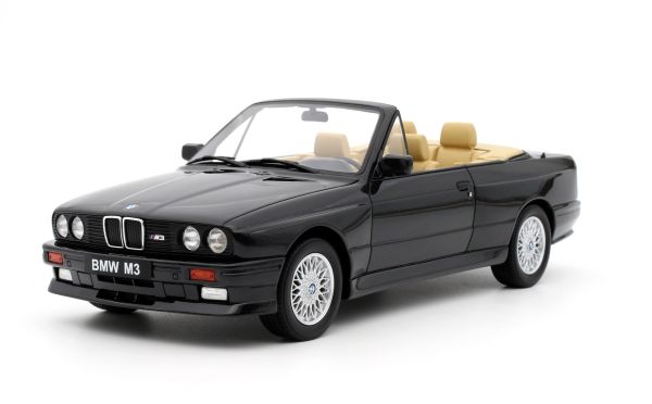 OT1012 - BMW E30 M3 Cabrio 1989 Schwarz - 1