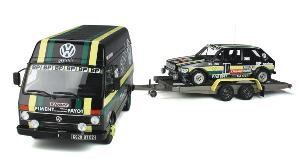 OT353 - VOLKSWAGEN LT35 mit Golf GTI MK1 GR.2 #10 Schwarz und Grün J.PANCIATICI - 1