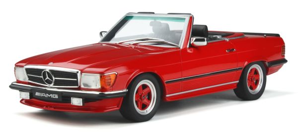 OT962 - MERCEDES BENZ R107 500 SL AMG Rot 1986 - 1