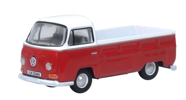 OXF76VW033 - VOLKSWAGEN Typ 2 Pick-up POPPY Rot und Weiß - 1