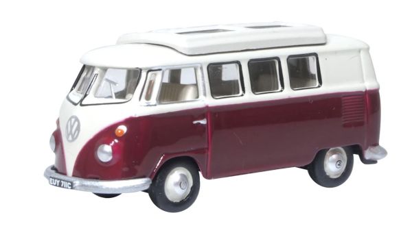 OXF76VWS010 - VOLKSWAGEN Typ 1 Camper Titanrot und Beige - 1