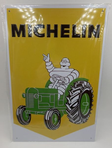 MAGPB208 - Metallschild MICHELIN mit Traktor - 20x30 cm - 1