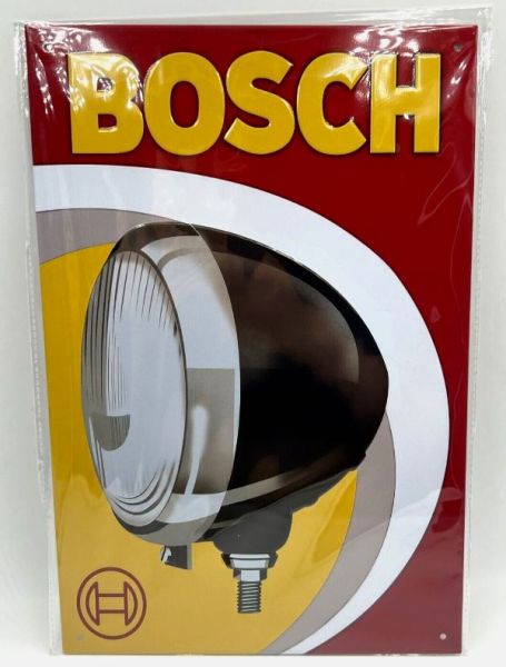 MAGPB214 - Vintage-Metallplakette BOSCH Leuchtturm - 20x30 cm - 1