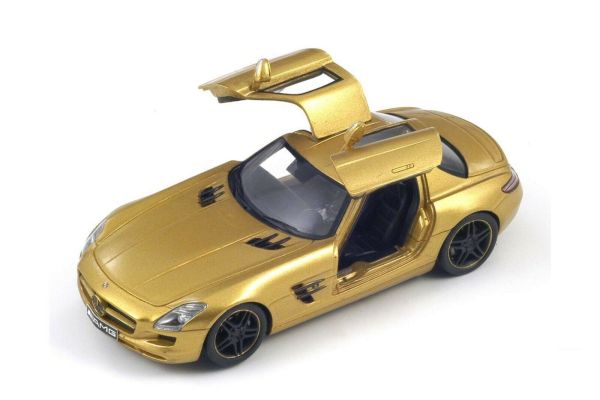 SPAS1023 - MERCEDES SLS AMG mit offenen Türen 2009 Gold - 1