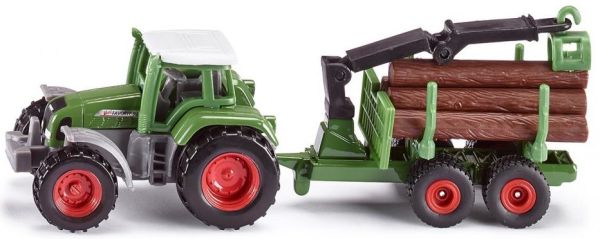 SIK1645 - FENDT 926 Vario mit Forstanhänger und 6 Holzstämmen. - 1