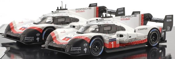 IXO-SP919-SET1 - 2 PORSCHE 919 Hybrid #1 und #2 Tribute stellen Nürburgring- und SPA-Rundenrekord 2018 auf - 1