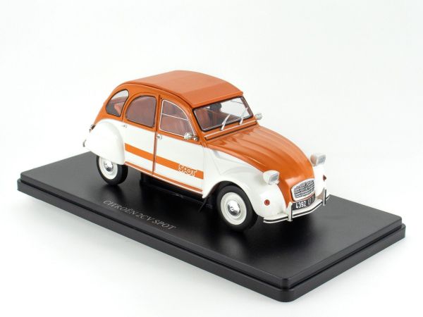 G111V054 - CITROEN 2CV Spot orange und weiß - CITROEN 2CV Spot orange und weiß - 1