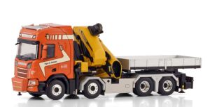 WSI01-4385 - SCANIA R Highline CR20H 8x4 rigid with ballast and PALFINGER PK 135.002 TEC7 loading crane - TAGE E NIELSEN