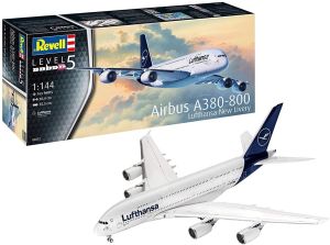 REV03872 - Flugzeug Airbus A380-800 Lufthansa NEUE LACKIERUNG zum Zusammenbauen und Lackieren