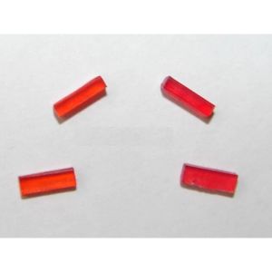 ART04303 - 2 Paar rote und orange Lichter 6x2mm