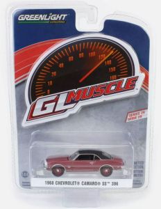 GREEN13360-A - CHEVROLET Camaro S 396 1968 bordeaux aus der GL MUSCLE-Serie in Blisterverpackung