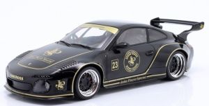 MOD18326 - PORSCHE 997 RWB JPS John Player Sondermodell #23 Schwarz und Gold.