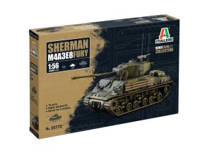 ITA25772 - SHERMAN M4A3E8 Fury Panzer zum Zusammenbauen und Bemalen