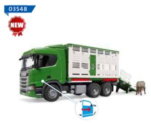 BRU3548 - SCANIA Super 560R 6x4 Viehtransporter mit einer Kuh