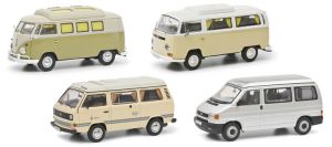 SCH3591 - VOLKSWAGEN Wohnmobil Set T1b, T2a, T3a und T4a