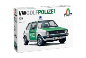 ITA3666 - VOLKSWAGEN Golf Polizei zum Zusammenbauen und Bemalen