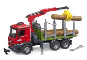 BRU3669 - MERCEDES Arocs 6x4 Holztransporter mit Kran und Baumstämmen