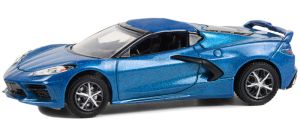 GREEN37290-E - CHEVROLET Corvette Stingray 2LT 2020 blau aus der Serie BARRETT JACKSON unter Blister.