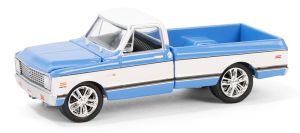 GREEN37310-E - CHEVROLET C10 Super Cheyenne 1971 Blau aus der BARRETT JACKSON-Serie in Blisterverpackung