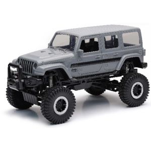 NEW37446G - Grauer JEEP Sahara mit Figur und Motocross