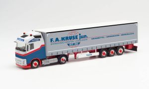 HER313407 - VOLVO FH Gl. 4X2 mit Planenanhänger 3 Achsen FAKRUSE