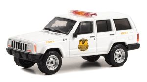 GREEN43015-A - JEEP Cherokee 2000 Polizei Geheimdienst der USA aus der Serie HOT PURSUIT unter Blisterverpackung.