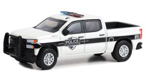 GREEN43020-F - CHEVROLET Silverado SSV 2022 General Motors Fleet Police aus der HOT PURSUIT-Serie unter Blisterverpackung.