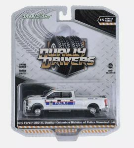 GREEN46150-E - FORD F-350 XL Dually 2019 Police aus der DUALLY DRIVERS-Serie in Blisterverpackung