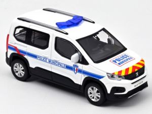 NOREV479067 - PEUGEOT Rifter 2019 Police Municipale rote und gelbe Signalisierung.