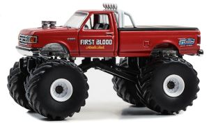 GREEN49140-F - FORD F-350 1990 FIRST BLOOD aus der Serie KINGS OF CRUNCH in Blisterverpackung.