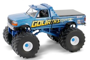 GREEN49150-F - FORD F-250 1992 Monster Truck - GOLIATH'S REVENGE aus der Serie KINGS OF CRUNCH in Blisterverpackung