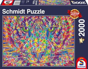 SCM57394 - Puzzle 2000 Teile Bunte Tiger