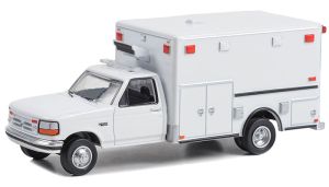 GREEN67061 - FORD F-350 Ambualnce 1992 Wit in blisterverpakking