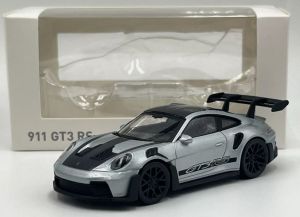 NOREV750049 - PORSCHE 911 GT3 RS 2022 Silber mit schwarzen Aufklebern - Jet-Car