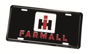 CA7920 - Metallschild IH Farmall schwarz - 30 x 15 cm