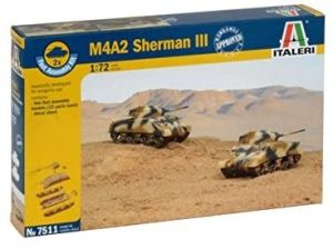 ITA7511 - M4A2 Sherman III Tanks lassen sich schnell zusammenbauen und lackieren