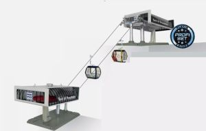 JC84486 - Schlepplift mit 2 Gondeln - FLYING MOZART