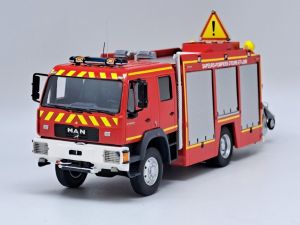 ALERTE0149B - MAN LE 14.220 Bemaex FSR SDIS 28 - Eure-et-Loir mit gelber Markierung - Limitiert auf 175 Ex.