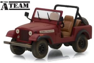 GREEN86528 - JEEP CJ-7 1981 Animal Preseve Das A-Team aus der Fernsehserie A-Team