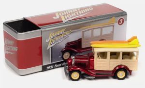 JLCT011-E - FORD Model A Woody 1931 Rot und Beige aus der Serie COLLECTOR TINS in Blisterverpackung