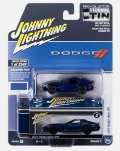 JLCT012-D - DODGE Viper GTC 2017 Blau aus der COLLECTOR TINS-Serie in Blisterverpackung