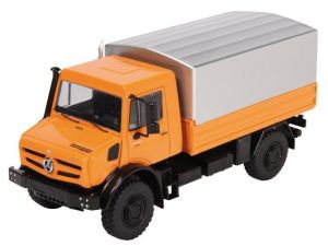 NZG9111/65 - MERCEDES UNIMOG U5000 orange überdachte Plattform