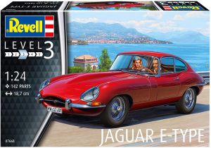 REV07668 - JAGUAR E-Type Coupé-Modellbausatz zum Zusammenbauen und Bemalen