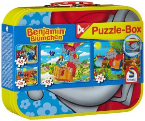 SCM55594 - 2 Puzzles mit 26 Teilen und 2 Puzzles mit 48 Teilen - Benjamin der Elefant