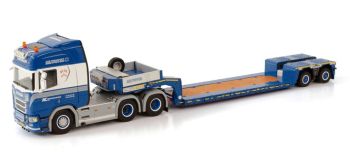 WSI01-3572 - SCANIA R HIGHLINE 6x2 mit Tieflader 2 Achsen AC MEJERIMASKINER