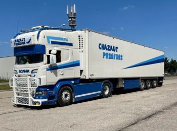 WSI01-3811 - SCANIA R6 TOPLINE 4x2 Sattelauflieger 3-achsig CHAZAUT PRIMEURS