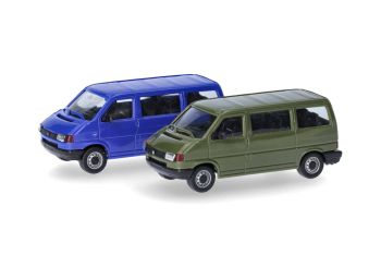 HER012805-002 - VOLKSWAGEN T4 grün und blau - 2 Teile zum Zusammenbauen.