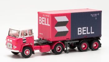 HER026123 - SCANIA LB 76 4x2 mit Containerträger und BELL-Container