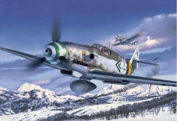 REV03653 - Flugzeug Messerschmitt Bf109G-6 zum Zusammenbauen und Bemalen